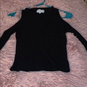 Black long sleeve with cut out shoulder
